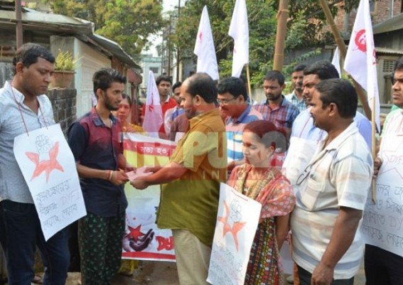 Unemployment rate crossed 7 lakhs ; CPI-M’s Youth Federation begging door to door for membership Unemployment rate crossed 7 lakhs ; CPI-M’s Youth Federation begging door to door for membership